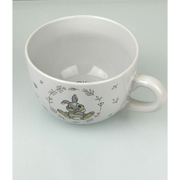 ZRIKE Disney Thumper Bambi Large Cappuccino Soup Coffee Mug Cute Spring Bunny - Picture 12 of 13